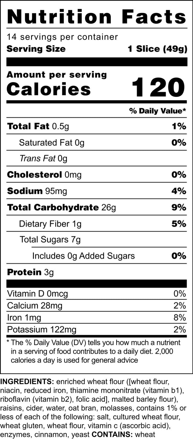 Cinnamon Raisin Bread - Bread Box