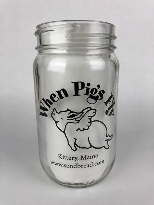 When Pigs Fly Mason Jar