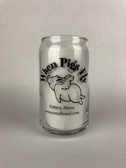 When Pigs Fly Glass- Black