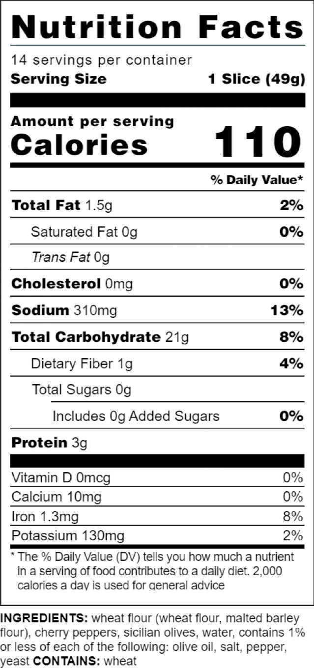 Sicilian Green Olive and Hot Pepper - Bread Box