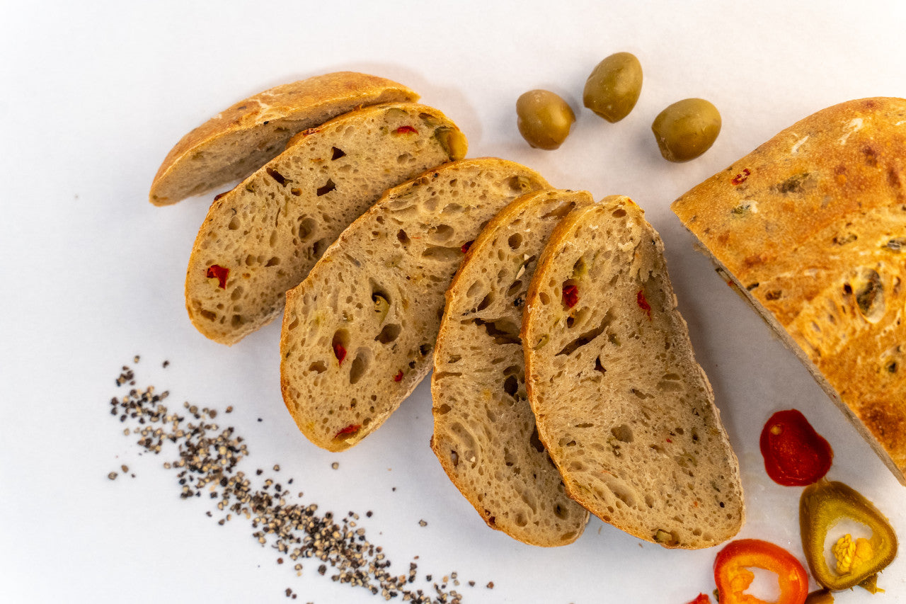 When Pigs Fly Sicilian Green Olive Bread