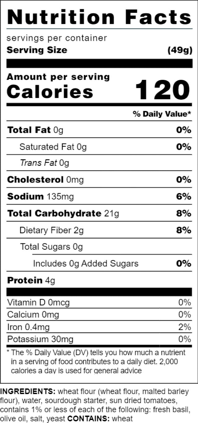 Sun-Dried Tomato - Bread Box
