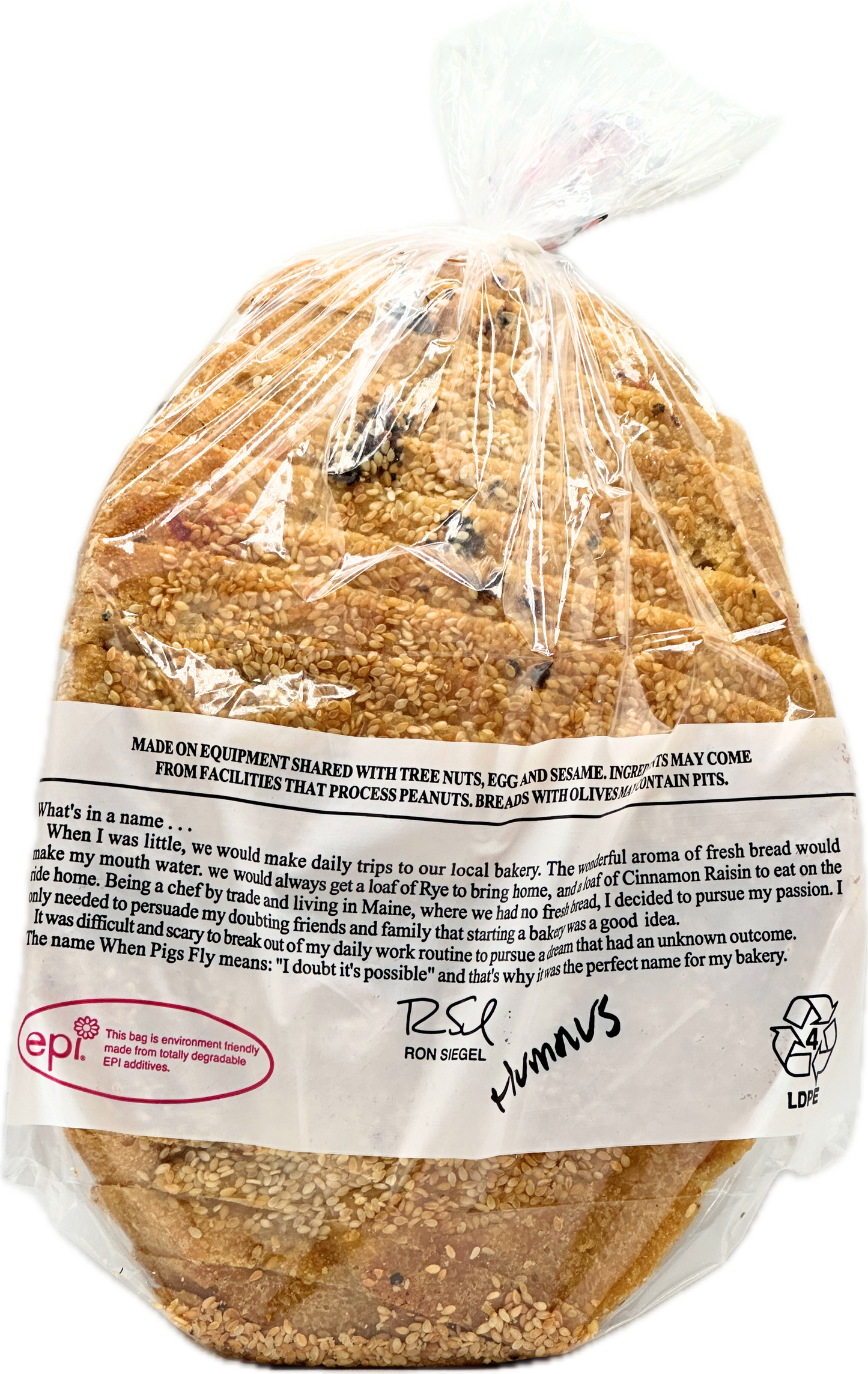 When Pigs Fly Red Pepper Hummus with Sesame Seeds and Garlic