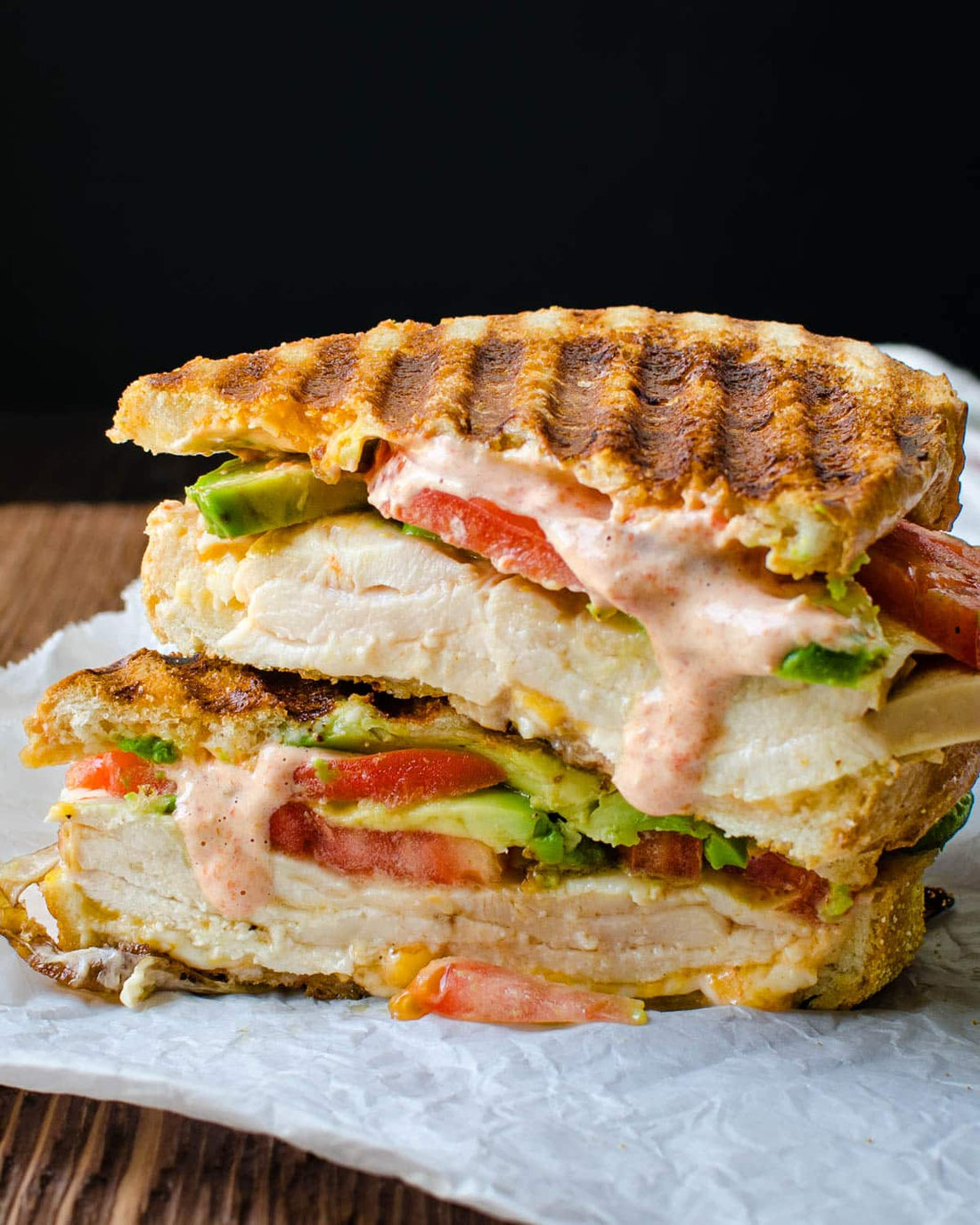 Rustic Sourdough Panini with Herbed Chicken & Brie