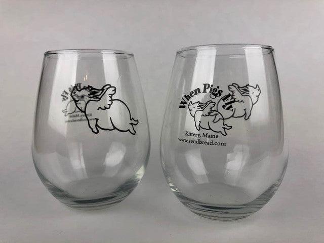 When Pigs Fly Wine Glass Set – When Pigs Fly Breads