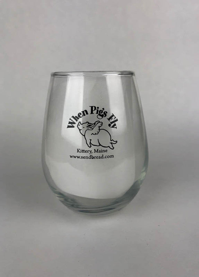 When Pigs Fly Wine Glass